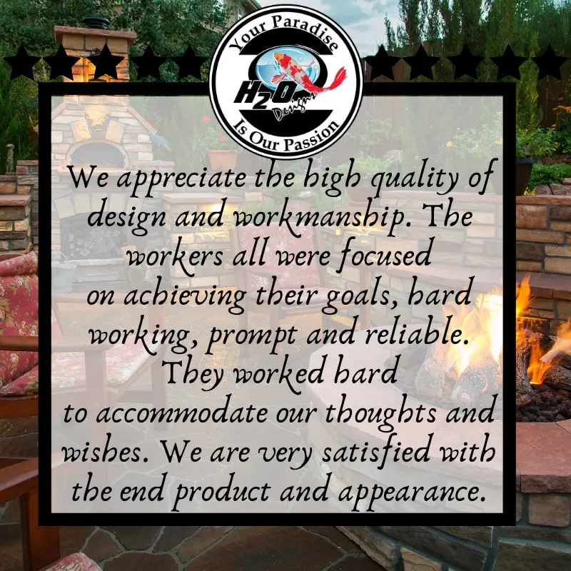 H2O Design's Customer Testimonials