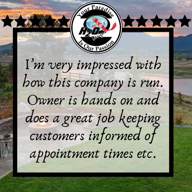 H2O Design's Customer Testimonials